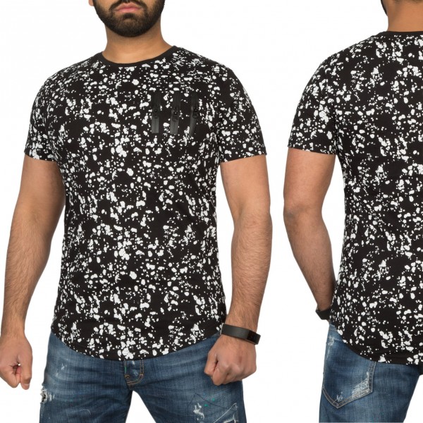 Heren Tuniek T-Shirt Kate Black Heren Tuniek T-Shirt Kate Black